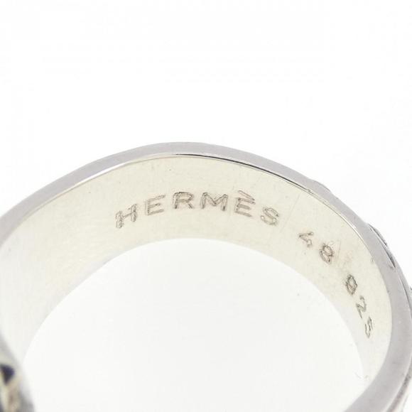 HERMES Silver 925 Band Ring Size 4.5 (EU 48) - Picture 4 of 5